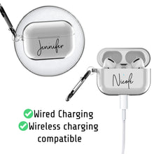 Load image into Gallery viewer, Custom Clear AirPods Pro Case